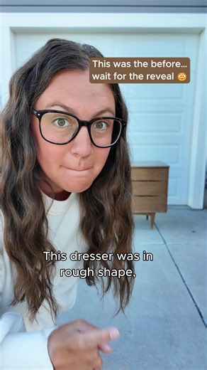 Comment ✨STYLE✨ and I’ll send you my personal collection of jaw dropping before and afters design ideas to try on your own pieces. This dresser was scratched, chipped, and missing a whole corner… Now? It looks like it came straight out of a high end catalog. Want more furniture makeover inspiration like this? Comment ✨STYLE✨ and I’ll send it your way! | A Ray of Sunlight - Painted Furniture & DIY