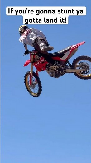 Freestyle Jump Gone WRONG! #crash#dirtbike#freestyle#motocross#fail#iphone#fyp#viral#vlog#bike#rider