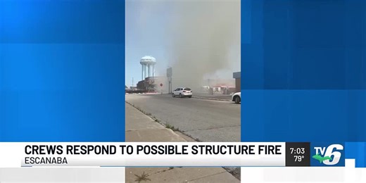 Crews respond to possible structure fire in Escanaba