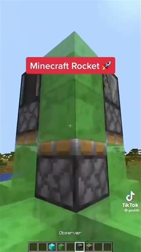 Minecraft rocket