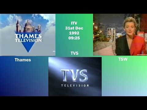 Multiscreen - Last Start-ups - Thames, TVS & TSW, 9:25, 31/12/1992
