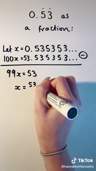 Converting Recurring Decimals to Fractions