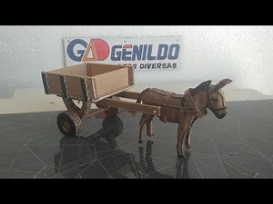 Como fazer uma carroça e um jumento de papelão