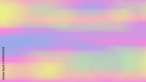 Pastel rainbow multicolor background. Yellow orange green blue pink lilac gradient. Slow sliding to right animation. Smooth summer banner, cover template. Sunny spring days concept. 90s color palette vídeo do Stock