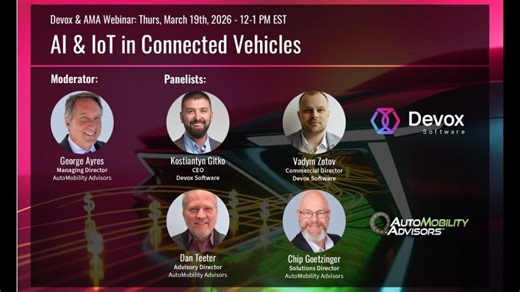 AI IoT in Connected Vehicles | AutoMobility Advisors × Devox Software Lunch Learn | George Ayres