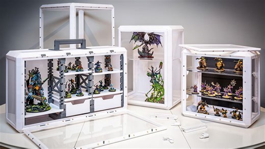ULTIMO 3D printable modular display case system from $30 for collectables, memorabilia and more