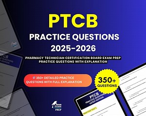 PTCB Practice Questions 2025-2026 | Pharmacy Technician Certification Board Examination | Test Prep Study Guide PDF | Digital Download - Etsy