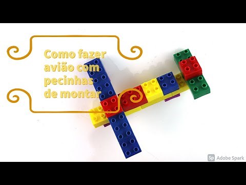 Como fazer aviãozinho com pecinhas de montar