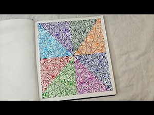Colorful Mandala Art | Satisfying Multicolor Mandala Drawing | Step-by-Step Zentangle Pattern Design