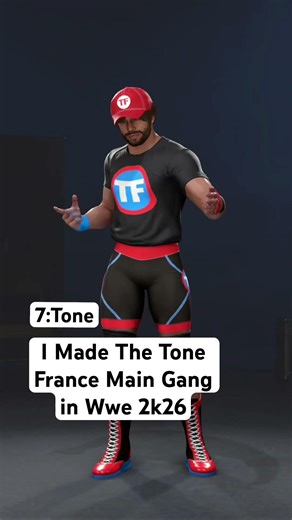I Made The Tone France Main Gang Characters In WWE 2K26 #wwegaming #tonefranceedits #tonefrance