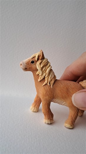 Every year I make a custom symbol for the coming year. This year it's a horse #diy #polymerclay