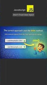 Don’t Trust User Input