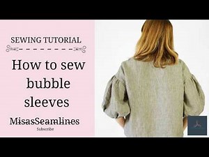 How to Cut and Sew Puff Sleeves | Easy Bubble Sleeve Tutorial for Beginners