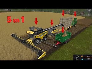 5 en 1 | LA COSECHA | Trilladora, Empacadora, Plataforma, Volquete y Esparcidor de Estiércol