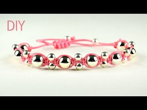 DIY: Alternating Shamballa Bracelet - Easy Tutorial