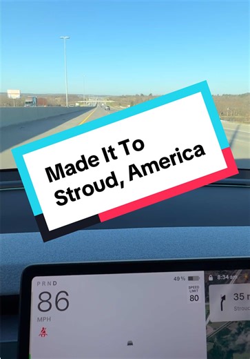 Tesla Model Y Stroud to Tulsa Supercharger Range Test