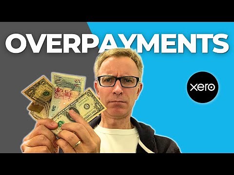 Record an overpayment in Xero