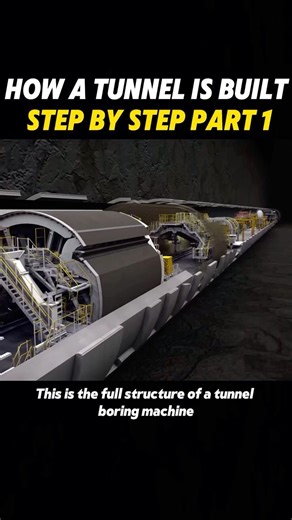 How a tunnel is built step by step part 1#america #knowledge #tunnel #engineering #infrastructure
