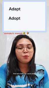 40 reactions · 34 comments | Let's learn English together! Adapt vs. Adopt! 樂 These two always tripped me up. Sharing my simple trick to remember them! Check it out! #learning #learnenglish | Bemberlisa Suello Dacullo | Facebook