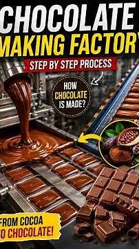 How Chocolate Is Made in Factory 🍫| Amazing Chocolate Manufacturing Process Food Factory#Chocolate