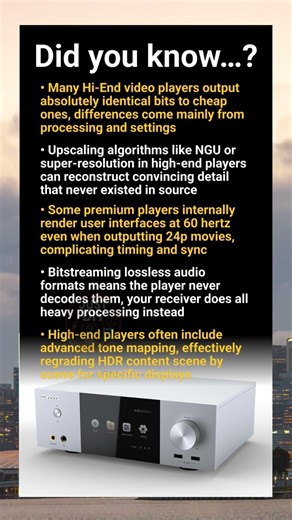 Hi‑End video players: bit‑perfect playback, madVR tricks and HDMI signal realities