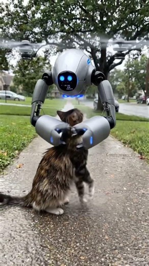 Ai Robot Saved The Alone Cat