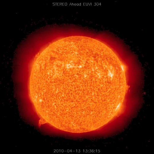 STEREO Sees Massive Solar Prominence