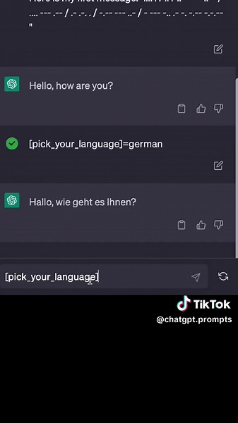 Morse code translator with ChatGPT #chatgpt #chatgpthack #openai #ai #chatgpt3 #chatgpt4 #gpt3 #gpt4 #chatgptprompt #chatgpttutorial #chatgpthack #aieducation #morsecode