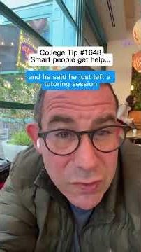 College Tip #1648 SMART Students Do This: Get HELP Early