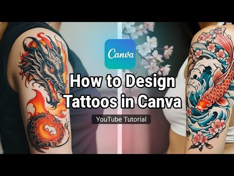 How to Design Custom Tattoos in Canva with AI | Step-by-Step Tutorial