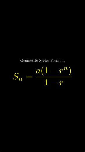Sum of a geometric progression #math #education #stem #fyp #physics