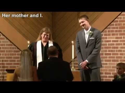 Father Gives Away His Daughter at Her Wedding (But first...)