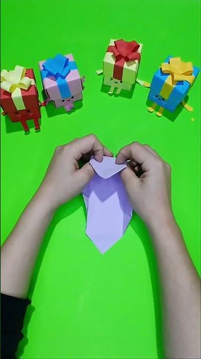 How to Make a Cute Origami Gift Box 🎁 | Easy Paper Craft Tutorial