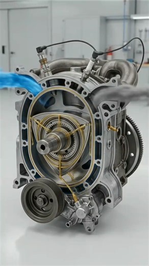 Rotary (Wankel) Engine Dissection ⚙️🔥 #WankelEngine #RotaryEngine #EngineDissection #shorts