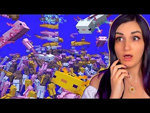 Minecraft but I Accidentally Overpopulate The Ocean With Axolotl