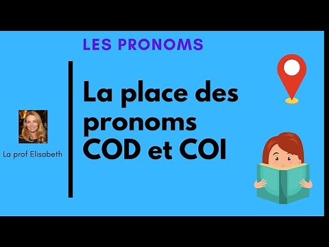 La place des pronoms COD et COI dans la phrase. Niveau A2/B1 de FLE