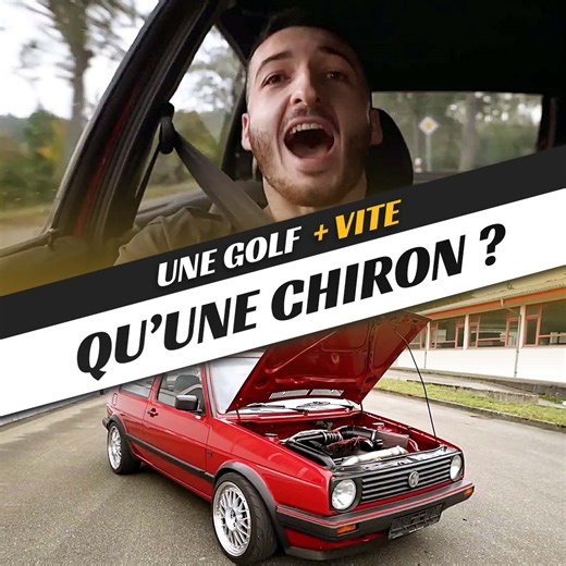 Cette Golf 2 est capable d'aller plus vite qu'une Chiron ! 😰 | G3_Adrien
