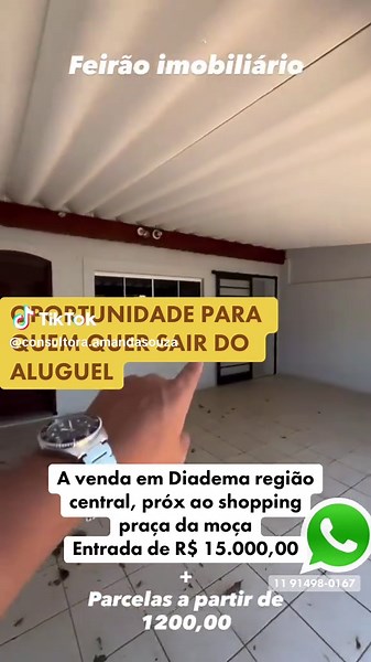 🏠 A venda em Diadema, próx ao praça da moça Essa casa térrea possui 3 quartos sendo 1 suíte, 2 banheiros, sala, cozinha, 2 vagas de garagem cobertas e área de serviço. Nos fundos há possibilidade de fazer área gourmet ✅ Para mais informações, visita ou simulação entrar em contato no WhatsApp 1191498-0167 #viral #casapropria #financiamentoimobiliario #diadema #abc