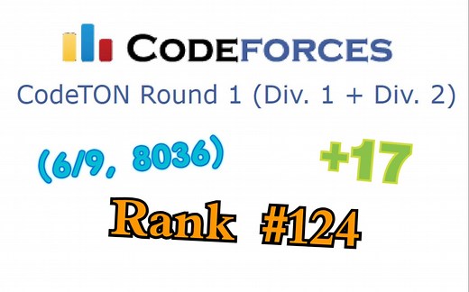 【Codeforces实况】CodeTON Round 1 (Div. 1   Div. 2)【小粉兔】