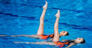 Quick one: How exactly do synchronised swimmers keep their makeup on in the pool?