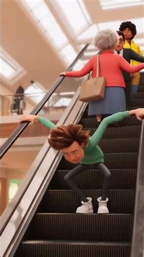 Escalator Stopped & We All Ate It 🪜😵 #MrTsBadWeek #35