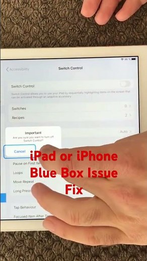 iPad or iPhone Blue Box Jumping Around Fix #ipad #iphone #apple #tipsandtricks