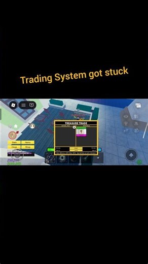 Trading for perm sand but the trade system got stuck in Blox Fruit Roblox #roblox #bloxfruits