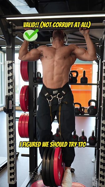 My Pull Up Challenge Result 🏆 📈 25lbs in 6 weeks since the start of the challenge 🤩 6lbs on my all time best from comp last year 🎥 I’ll be putting together the rest of the results from inside the community shortly! Video coming soon 🫡 🗳️ If you want to participate in the next challenge voting for what it will be will start soon! Check the link in my bio to enrol! 🩲 And if you learned anything from this video, it’s to go commando for your next pull up PR 🤝