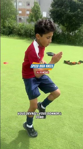 Speed ​​training for young U9-U11 footballers. #football #footballtraining