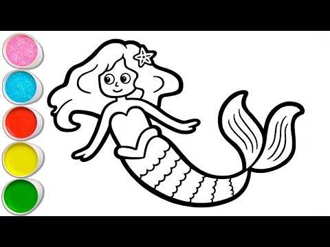 How To Draw a Mermaid Drawing | Mermaid Drawing Easy | Beautiful Mermaid Drawing | Cute Mermaid