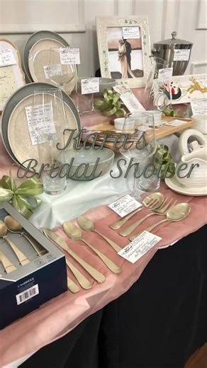 A dreamy bridal shower display for Kara  — beautifully gifted,...