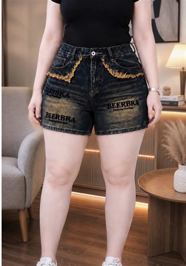 Quần soóc jeans ôm cạp - dáng đứng tôn dáng, thoải mái