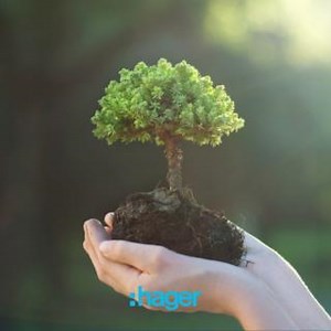 Less CO2 emissions thanks to our products Hager Group products help to reduce the CO2 footprint thanks to alternative energy solutions or intelligent energy management systems. In this way, they enable a more sustainable approach to our world. We want to help private households and businesses reduce their energy consumption and use alternative energy sources. That is how we can all make a difference together. | Hager