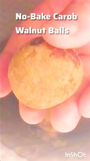 No-Bake Carob Walnut Balls | 3 Ingredients | Sugar-Free Energy Bites